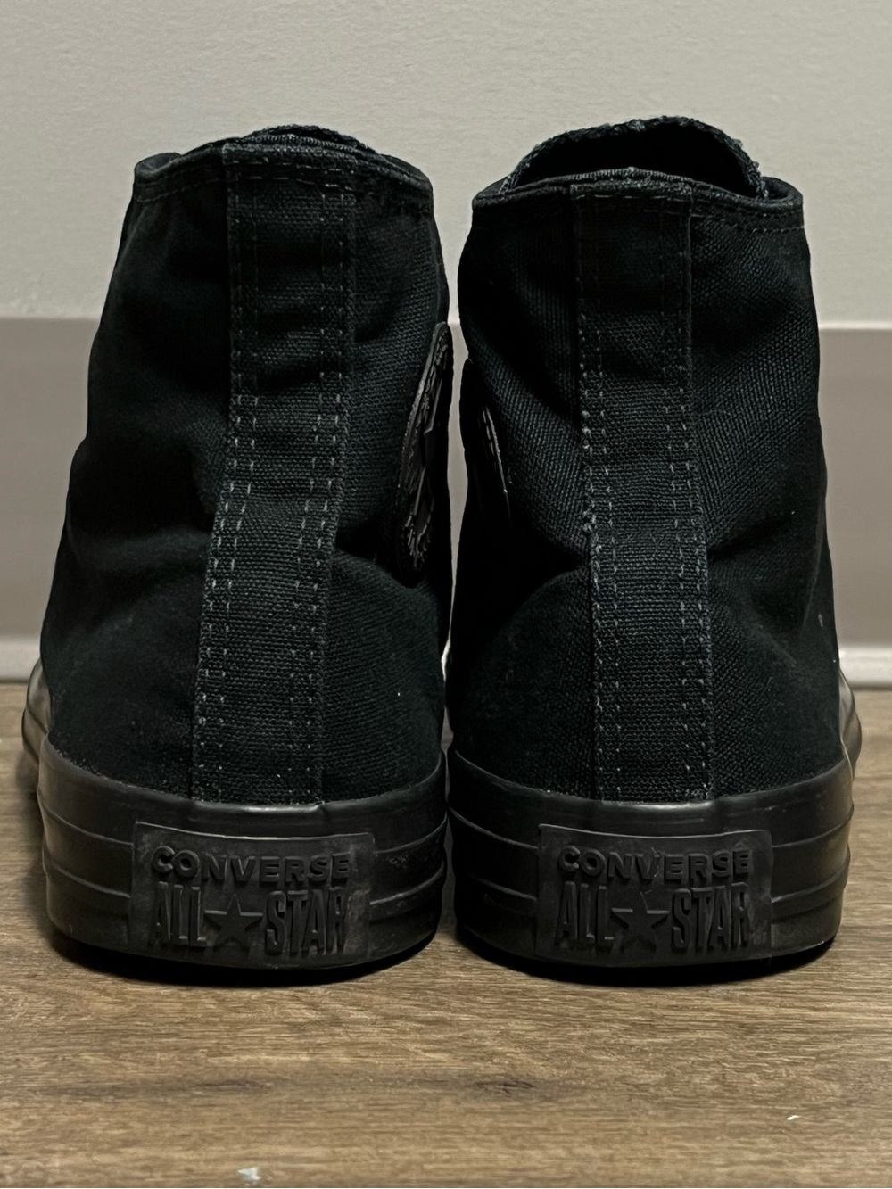 Converse Chuck Taylor All-Star Black Monochrome High Top - Women’s 8/Men’s 6 - Picture 6 of 14
